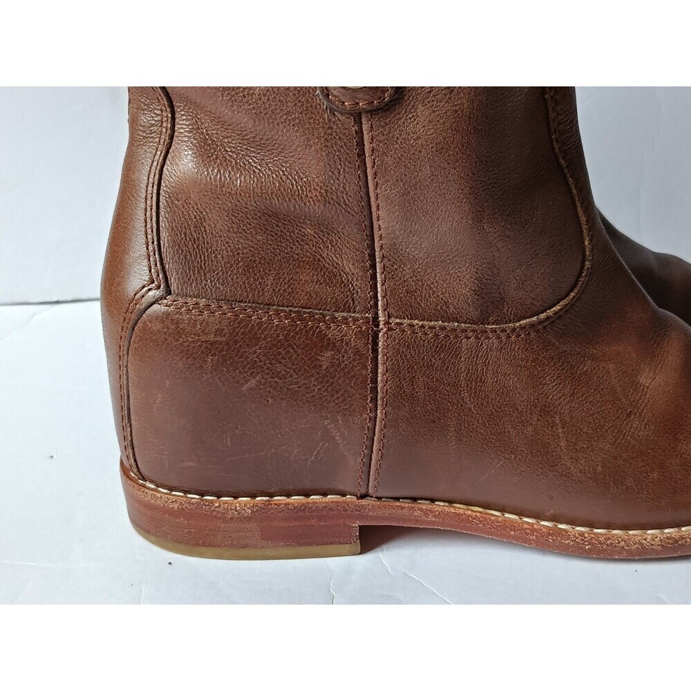 Cole Haan Grand OS ZILLIE Brown  Leather Hidden Wedge Ankle Boots Booties 8B - Picture 6 of 14